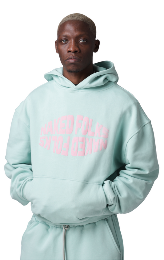 MINTY LOVE BOX HOODIE WITH PUFF PRINT