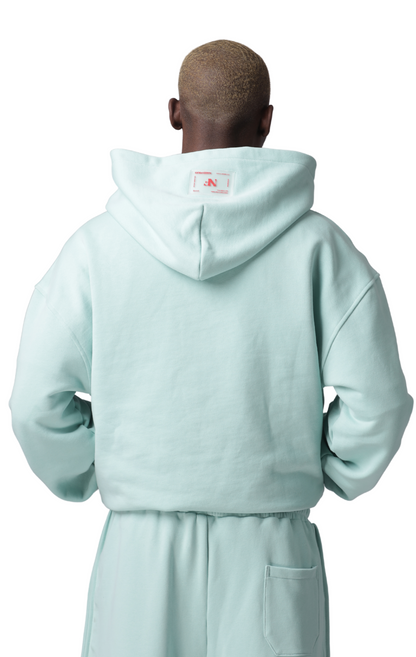 MINTY LOVE BOX HOODIE WITH PUFF PRINT
