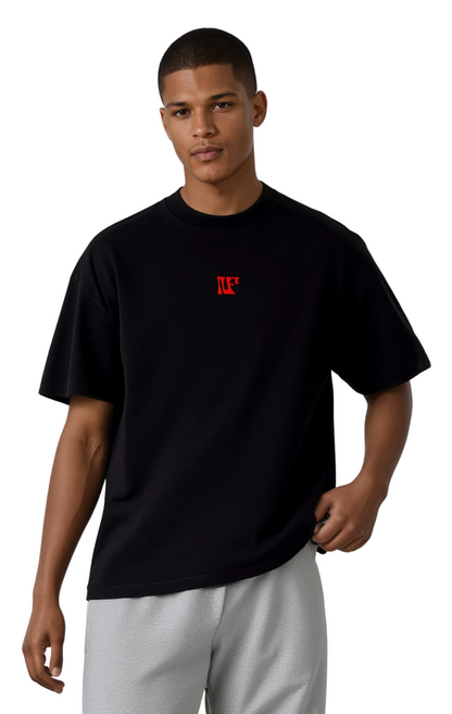 NF LOGO OVERSIZE TEE- BLACK