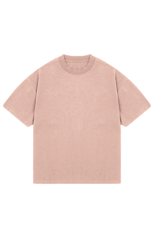 310 GSM OVERSIZE TEE - BLUSH PINK