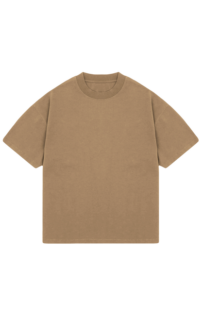 310 GSM OVERSIZE TEE - CARAMEL
