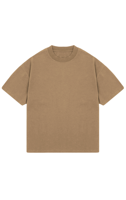 310 GSM OVERSIZE TEE - CARAMEL