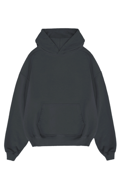 450 GSM BLANK HOODIE - BLACK
