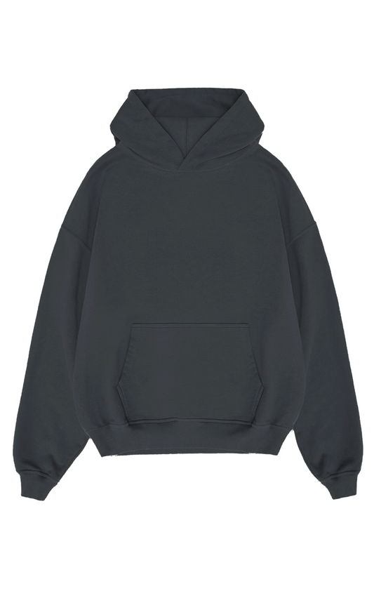 450 GSM BLANK HOODIE - BLACK