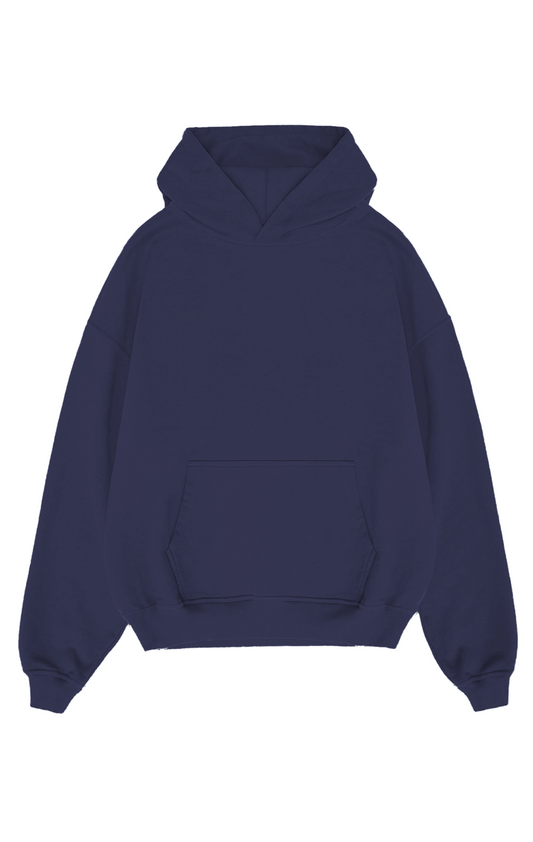 450 GSM BLANK HOODIE -  NAVY BLUE