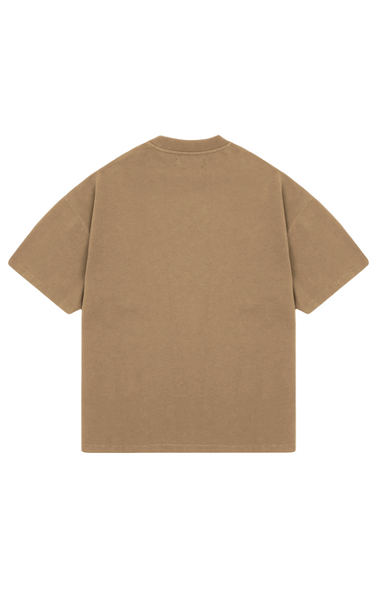 NF LOGO OVERSIZE TEE- CAMEL