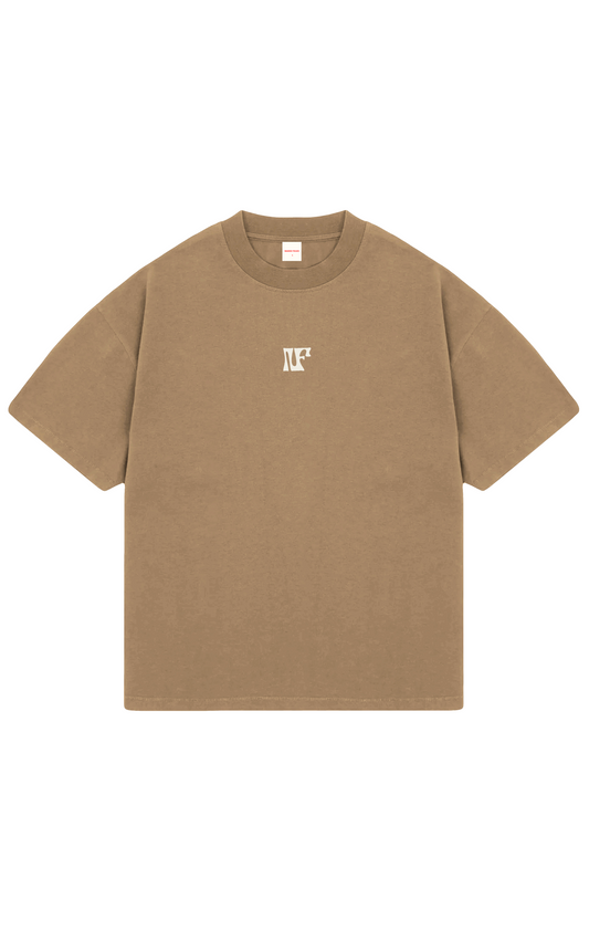 NF LOGO OVERSIZE TEE- CAMEL